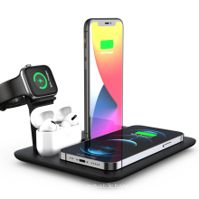 2021 New Technology Hot Selling 5 in 1 Multifunction Wireless Charger 15W Fast charging with Type-C For Iphone Iwatch Airpods